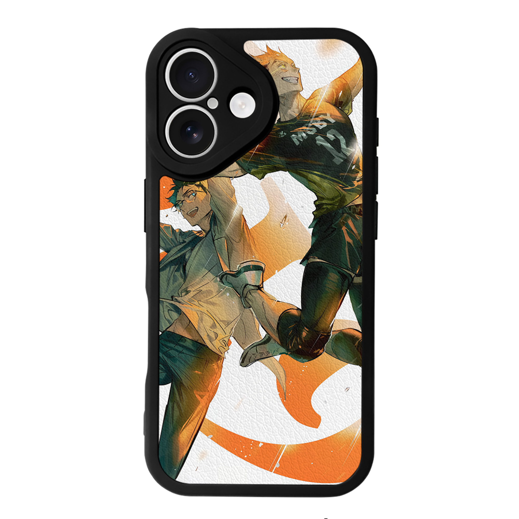（画像用） ハイキュー!! Haikyu!! 【iPhone 16シリーズ対応】シリコンスマホケース（レザー調） 材質：シリコン